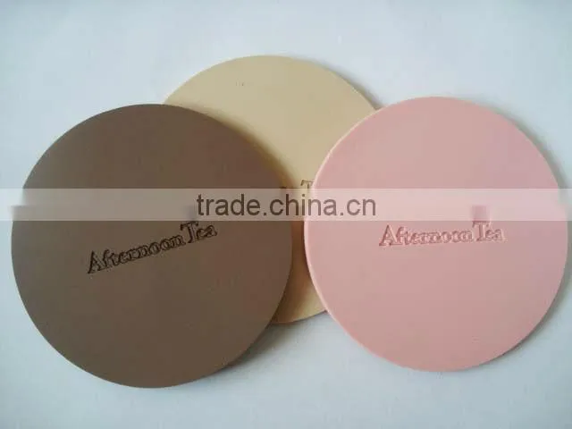 Non-slip cup mat for kids, 3D PVC Rubber Placemats, table mats and coasters