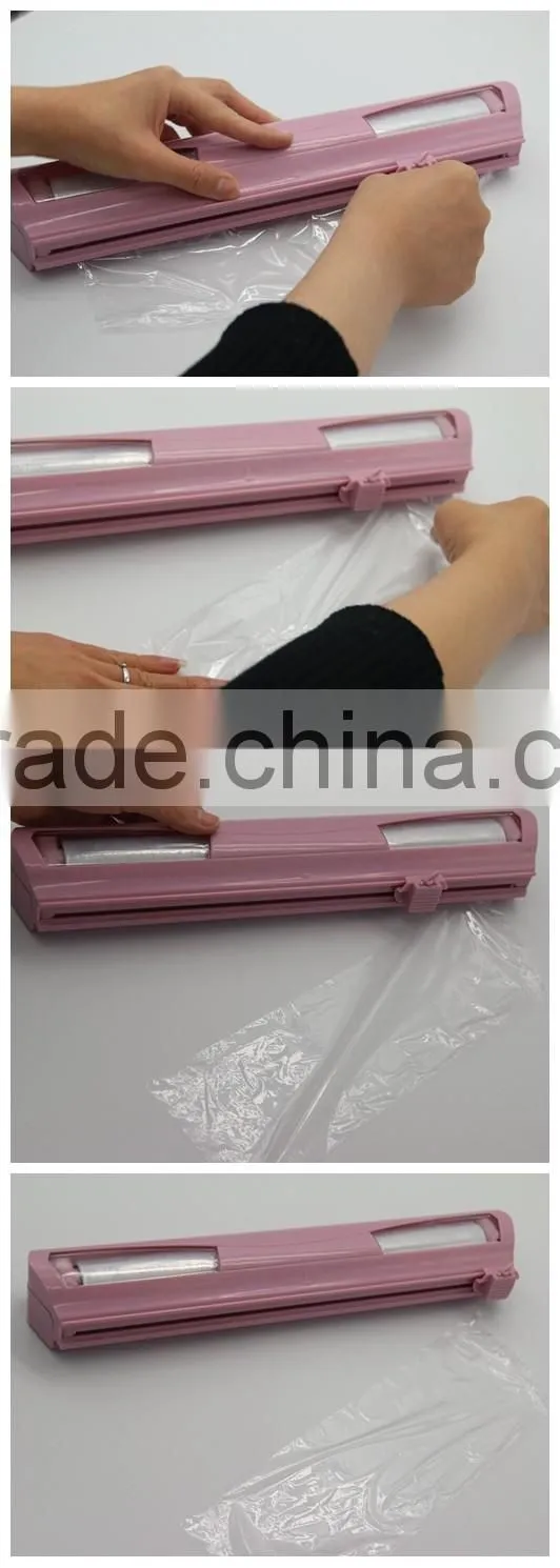 Patent product Plastic wrap and foil paper cutter Safety Plastic Wrap Cutting Dispenser Case Aluminum Foil Paper Wrap Cutter NEW