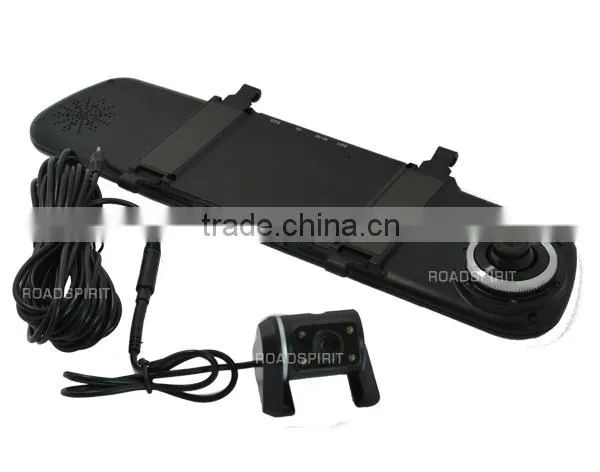 Dual lens Car camera recorder with GPS Gsensor 1080P HD