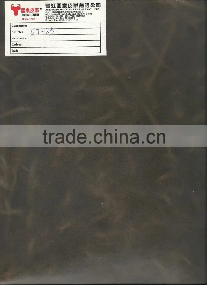 Crazy horse leather for vintage hat leather
