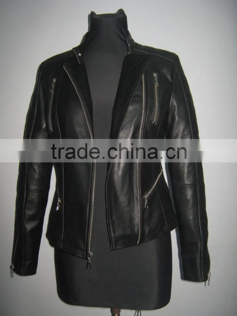 stylish genuine leather jackets black sheep nappa