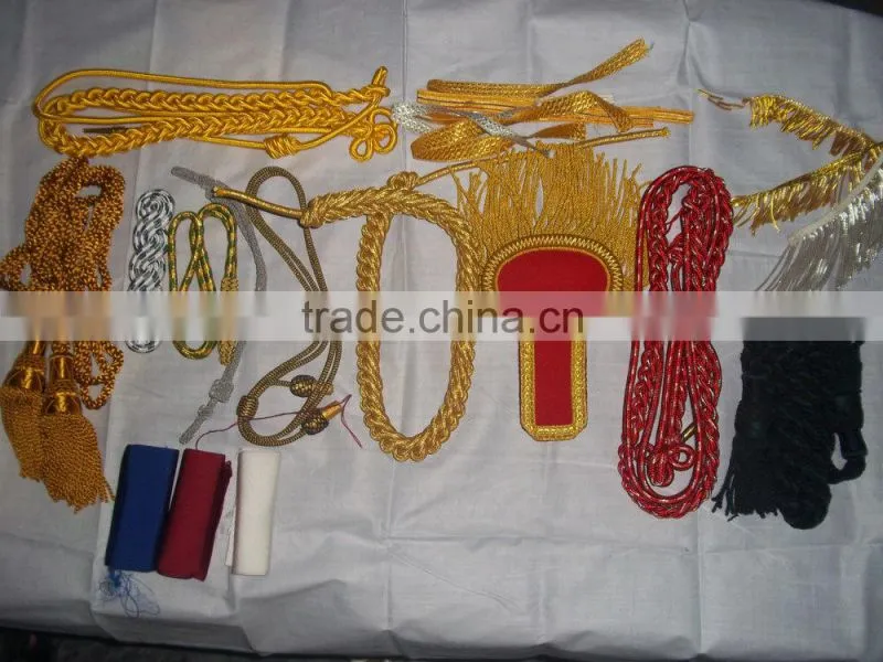 military shoulder cords and aiguillettes