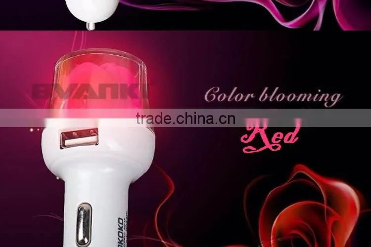 2016 new premium Rose USB Car Charger Adapter 2 Port 3.1A For iPhone 7, Usb charger for Samsung Galaxy s7 edge rongshen shenzhen