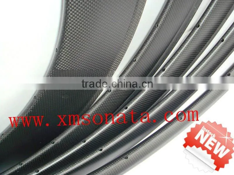 Super light weight toray carbon fiber bike tubular wheels 60mm bicycle road rims for sales