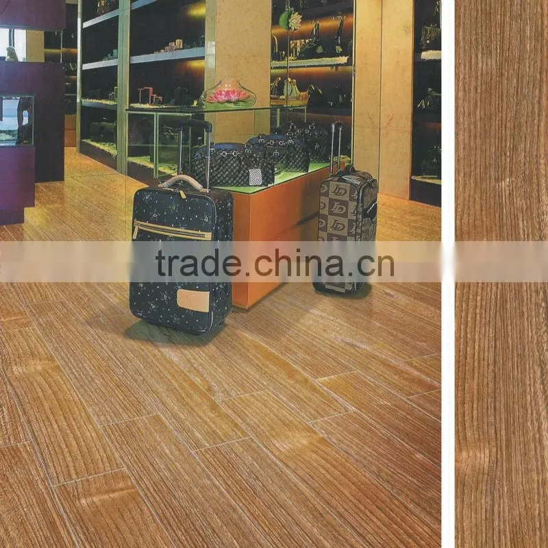 Wood color ceramic rustic tile