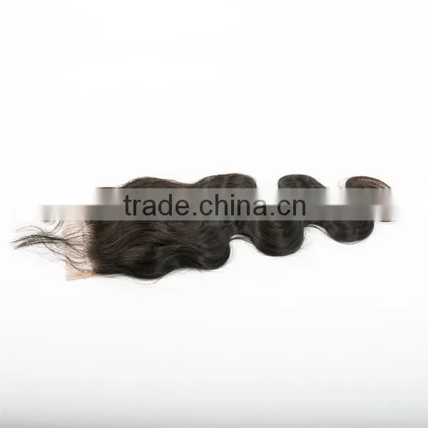 Remy lace front closure with baby hair cheap stock silk base closure can part 3 part silk base lace closure