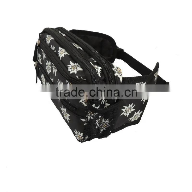 full printing money promotional waist bag for women