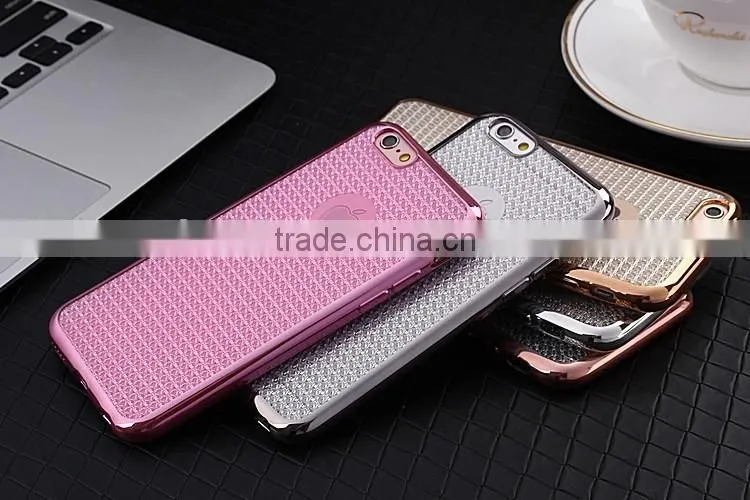 Luxury Clear Electroplating TPU Silicone Gel Soft Case For Apple iPhone 6S / iPhone 6S Plus