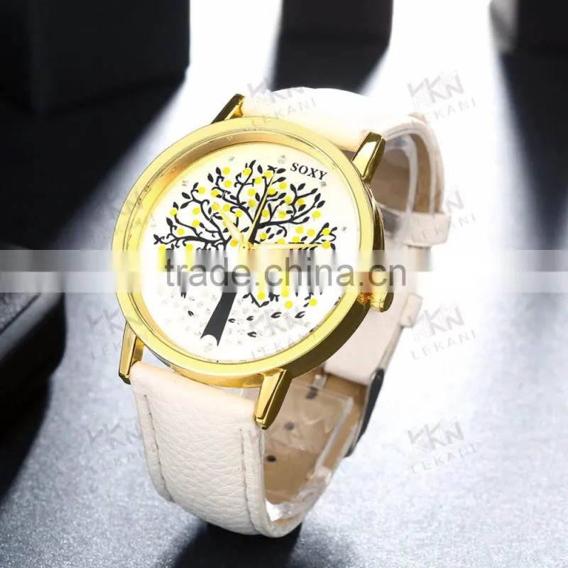Custom made meaningful brown leather watch band