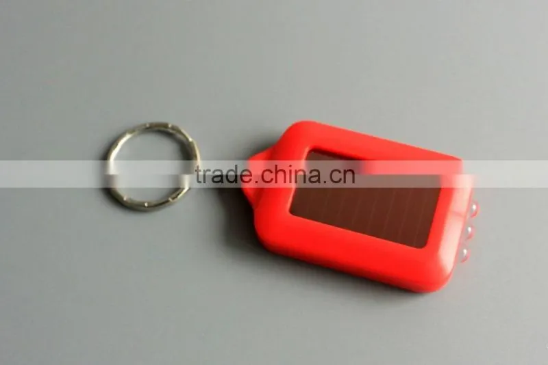 Mini led flashlight keychain Solar Powered Flashlight Keychain with display box