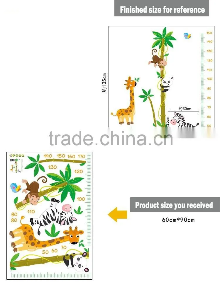 Height Chart Monkey Tree Removable Wall Sticker Decal Vinyl Kid Nursery Baby Decor