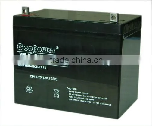Coopower Maintenance free 12V70AH VRLA battery for UPS/Solar/EPS