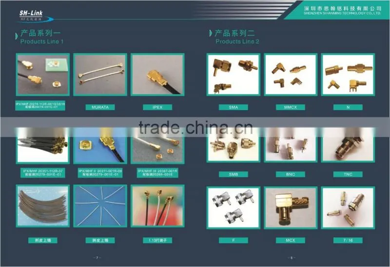 cable assembly, female FAKRA to BNC connector with cable RG 316 for high frequency communication