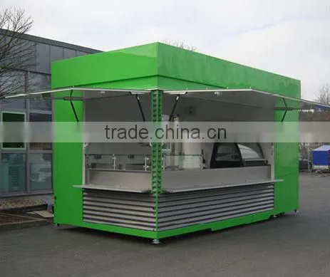 Long time use for outdoor use prefabricated coffee shop, Container food kiosk , prefabricated restaurant