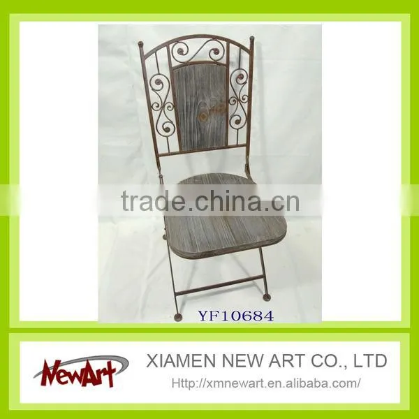 Fashion Solid Pine wood chair for garden ornament