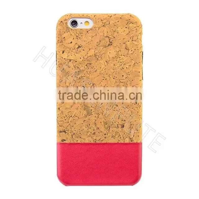 Perfect Stitching Real Wooden and PU Cellular Phone Cover Back Cover Case For Apple iPhone 6s