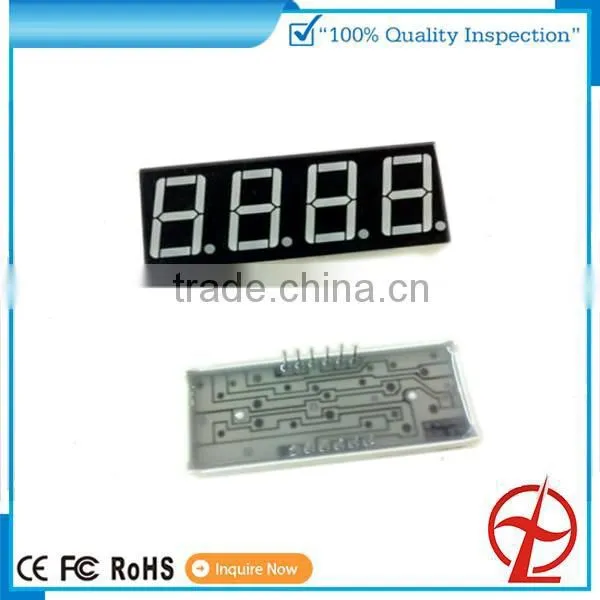 yellow green color 0.52 inch 7 segment 3 digit 7 segment display