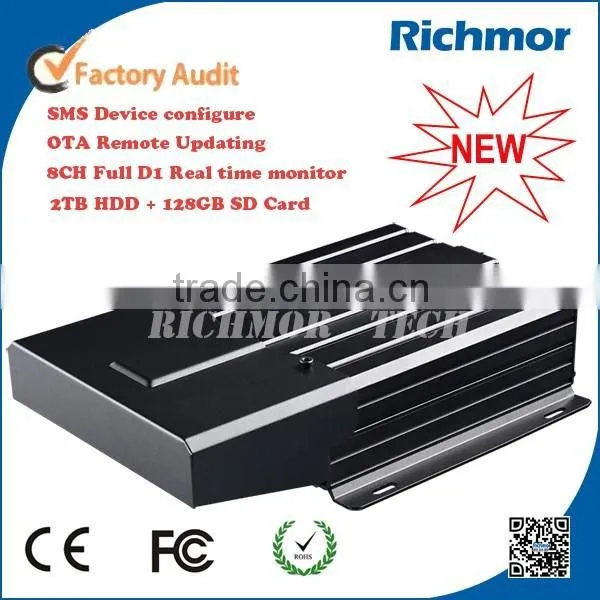 8ch bus dvr 4g mobile - passengers counter High storage Car dvr for truck