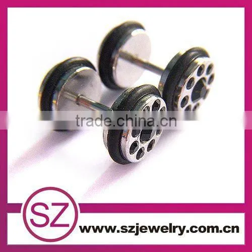 D128 stainless steel wholesale fashion gold earrings 2015 new design