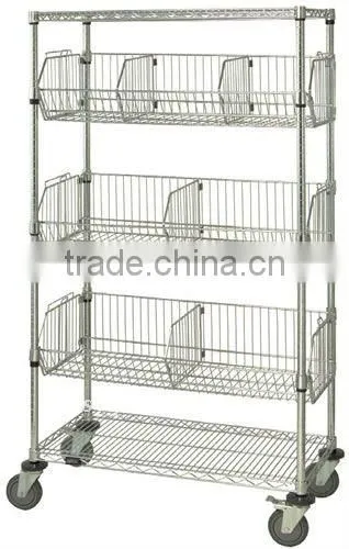 Chrome Wire Basket Units Used in Supermarket-12 years Professional Manufacturer