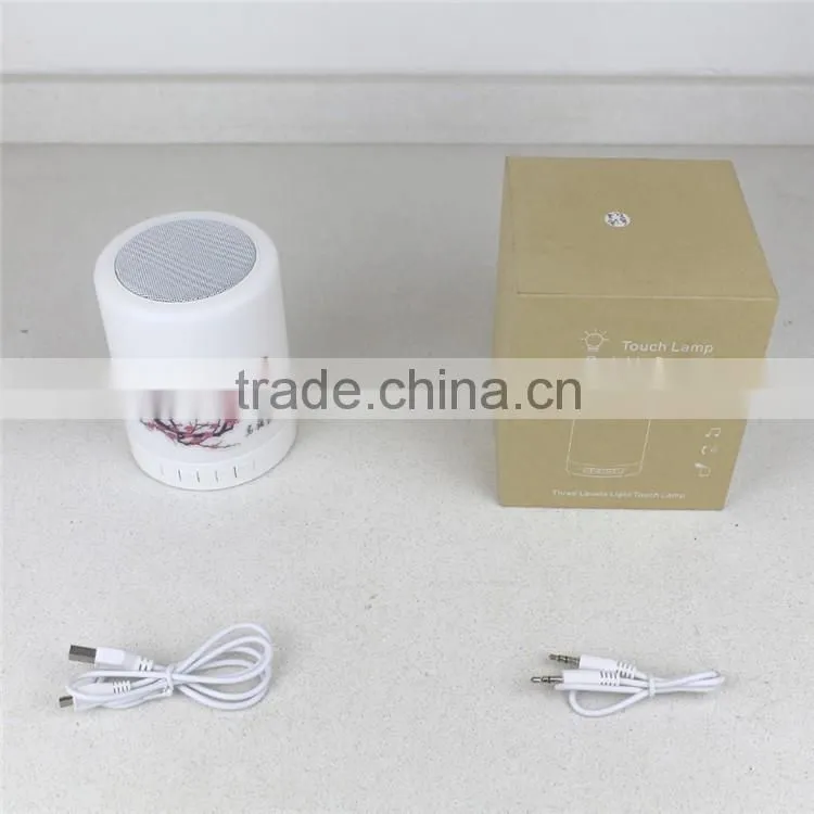 2016 Led Touch Sensor Wireless Portable Bluetooth Smart LED Music Lamp