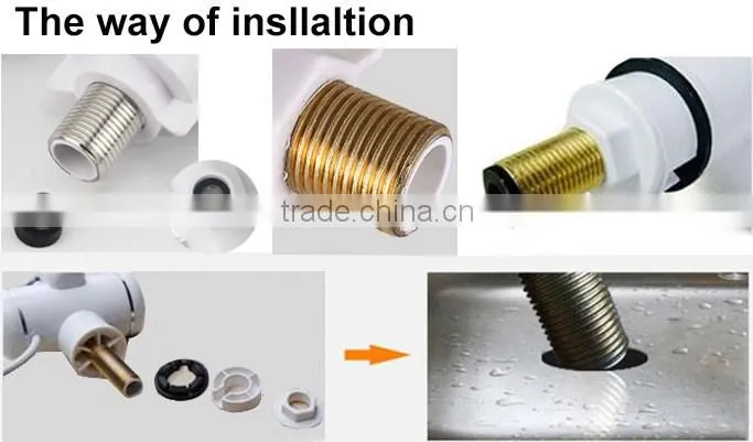 Electric heating faucet instant hot water tap with digital display