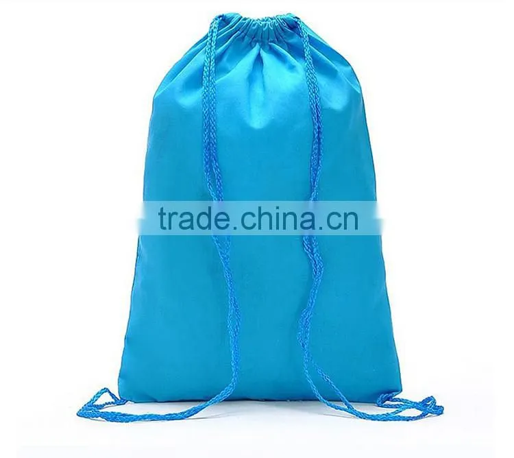Customized printed drawstring shoe and bag polyester drawstring shoe bag