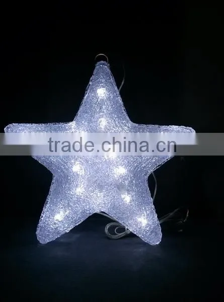 3D acrylic star motif LED christmas light