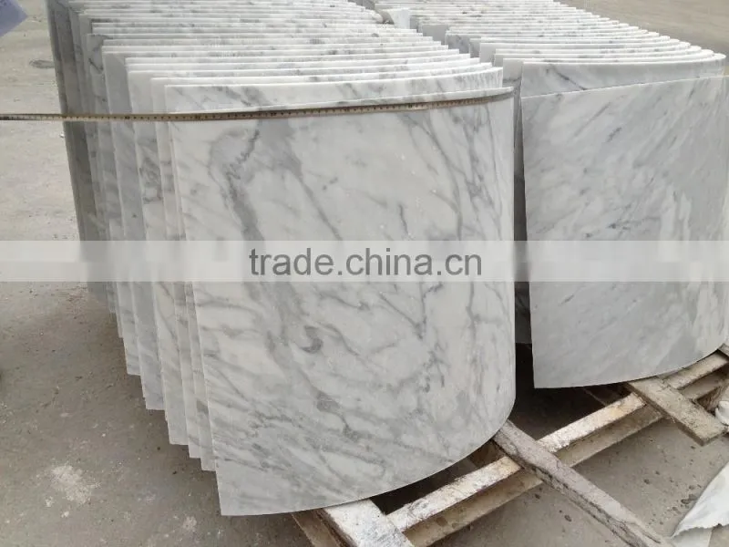 carara white marble columns