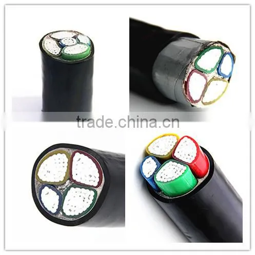 0.6/1KV high quality3*150mm+1 aluminum core power cable NA2XY