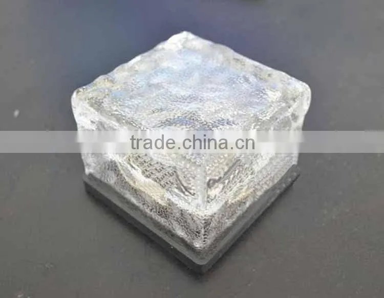10*10*5CM 4LED brightness elegant led solar ice underground brick light