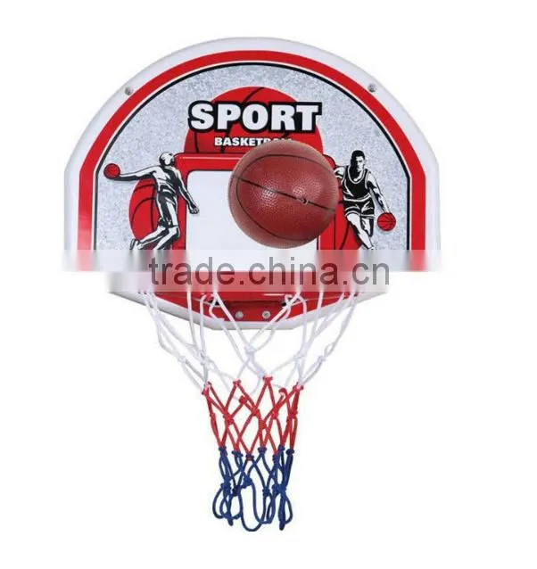 2016 New metal rim backboard basketball set hanging wall basketball game equipment for selling