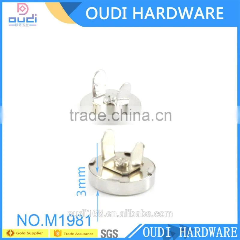 Customized handbag accessories 18mm Magnetic Button