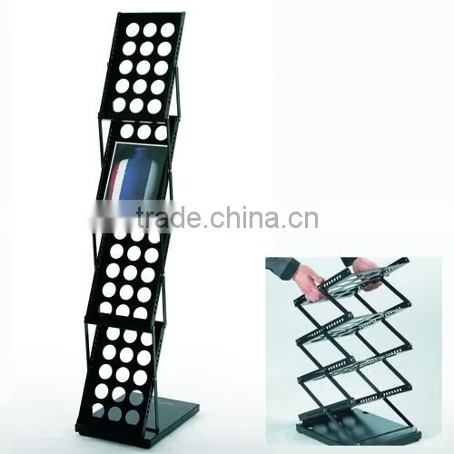 Various type beauty salon magazine rack