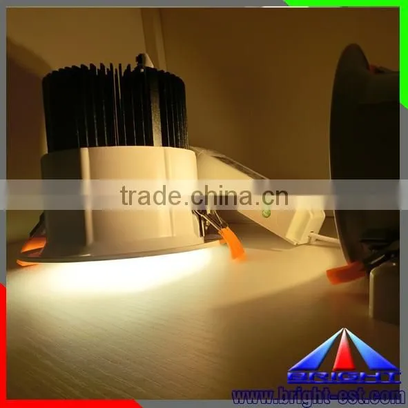 Hot sale 3 years warranty round anti-glare 20w--60w cob led downlight