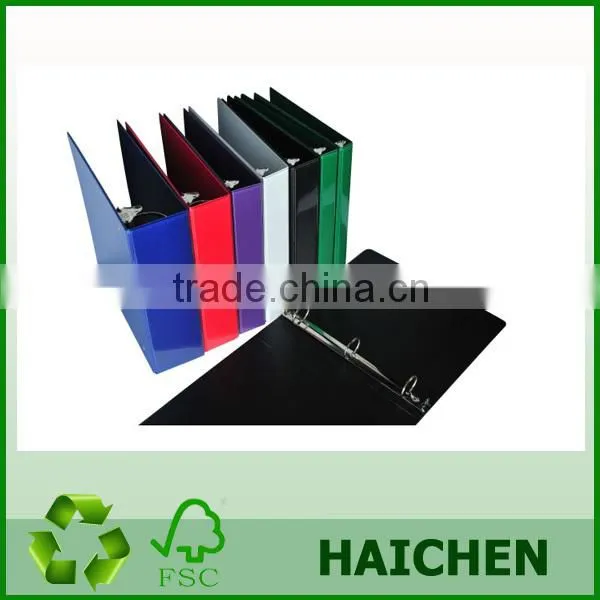 Ningbo PVC ring binder/plastic file box/binder for Hotel