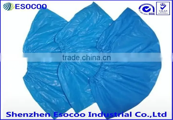 Disposable non-woven shoe cover with anti-static
