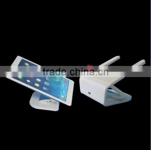 Ipad anti theft alarm display stand in Interactive experience stores for tablet open show