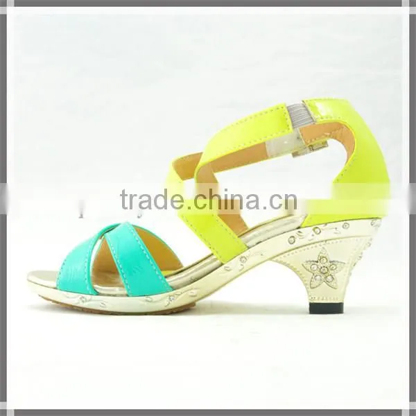 Kids fashion high heel shoes latest high heel sandals