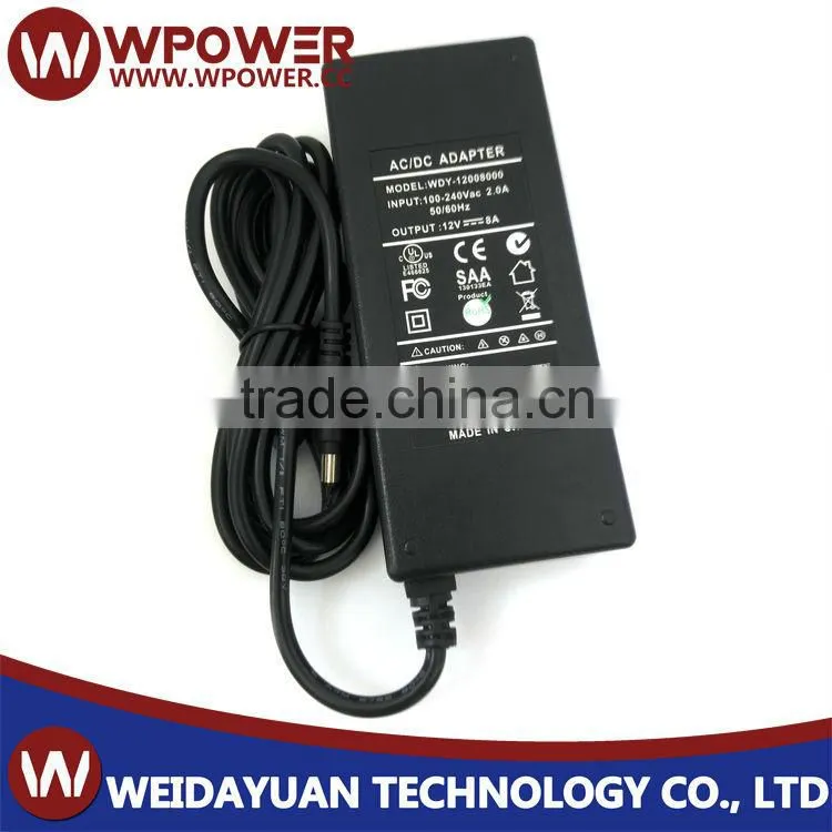 desktop adapter with quality CUL.UL KC Class 2 list standard ac adapter 12v 8a
