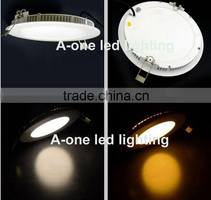 SAA CE ROHS round led pannel light 18w ultra thin 2700-6500K recessed led pannel light