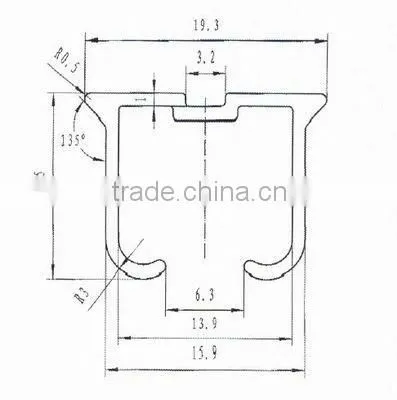Aluminium curtain track for home decoration JE-A1640