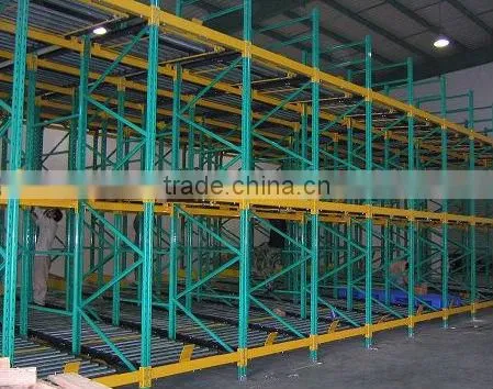 Trays Carton live storage rack,flow racking system,Flow through Racks for cartons