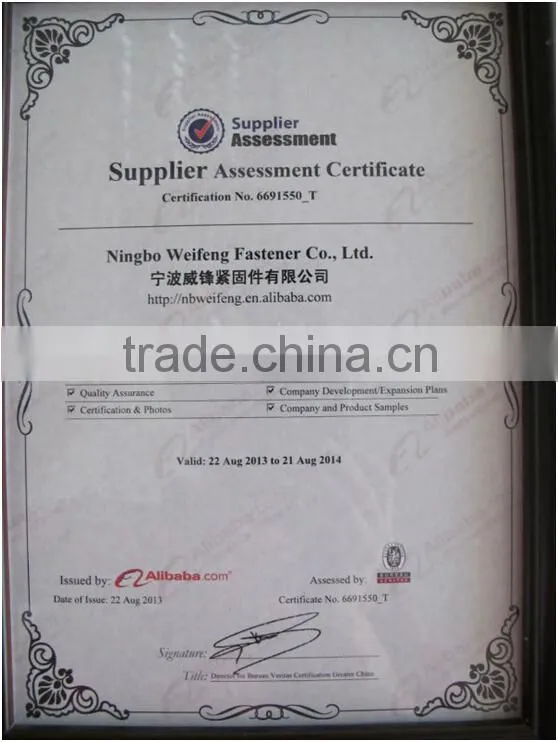 High quality strength zinc plated u-bolt rod to cable clamps good price ningbo fastener suppliers manufacturers exporters