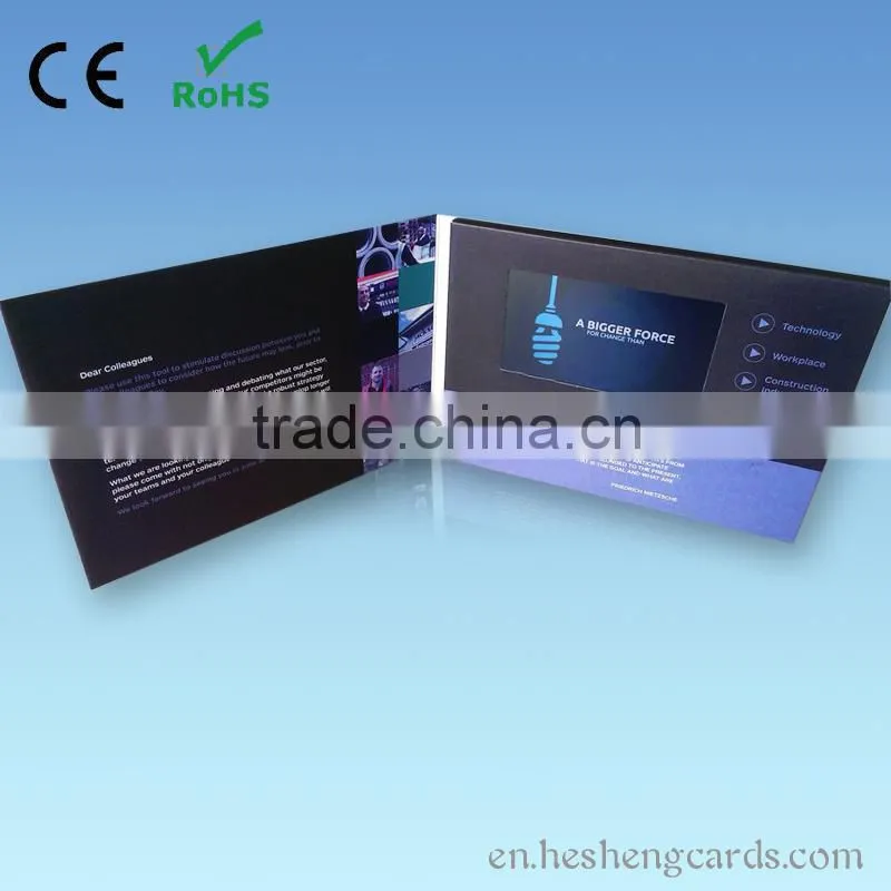 lcd video player postcard 4.3" 480*272 650mah