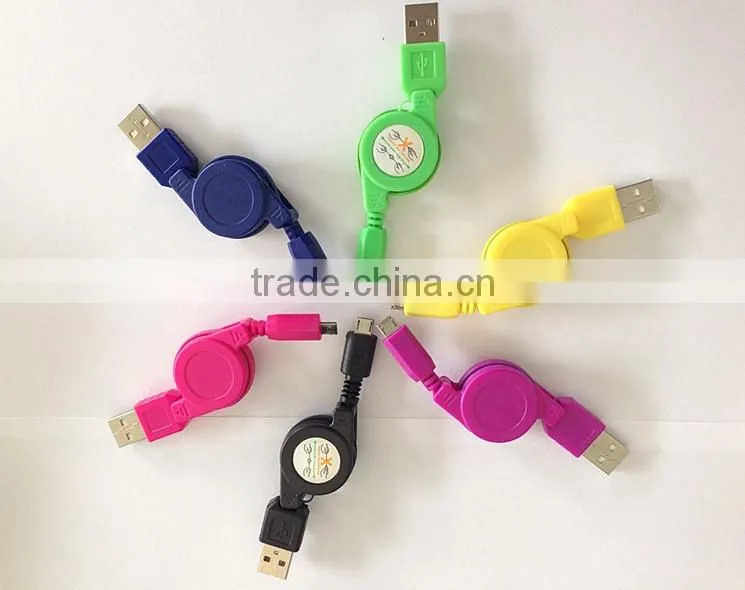 CE ROHS Approved Retractable Data Cable for mobile phone