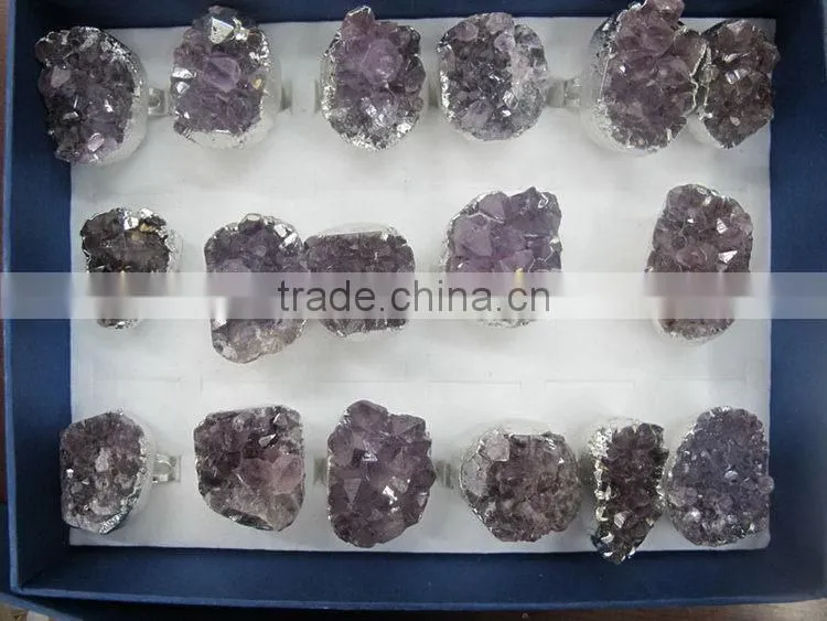 Economic hot selling gemstone jewelry earrings in silver