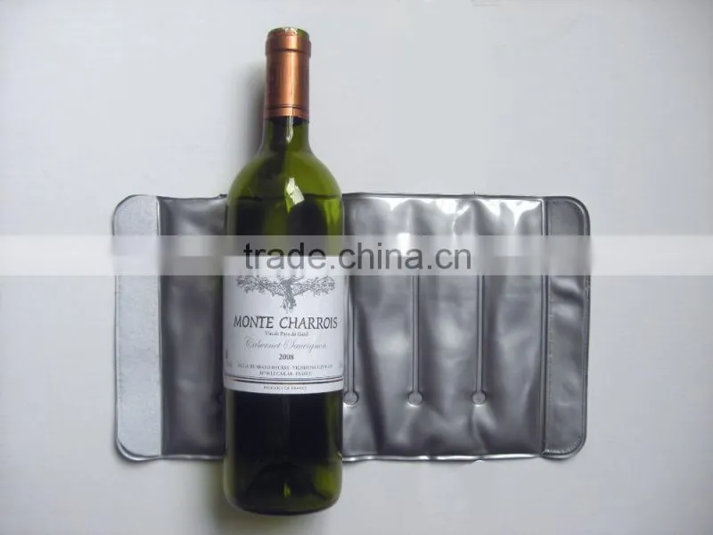 Easy to use Gel ice pack wine bottle cooler sleeve
