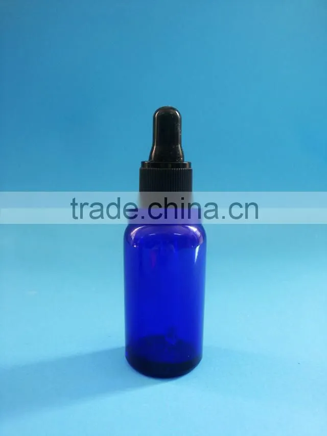 glass essential oil bottle, bule glass dropper bottle for essential oil