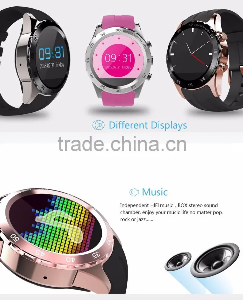 KW08 2016 hot product Smart Watch Smart Phone NFC BLUETOOTH OEM